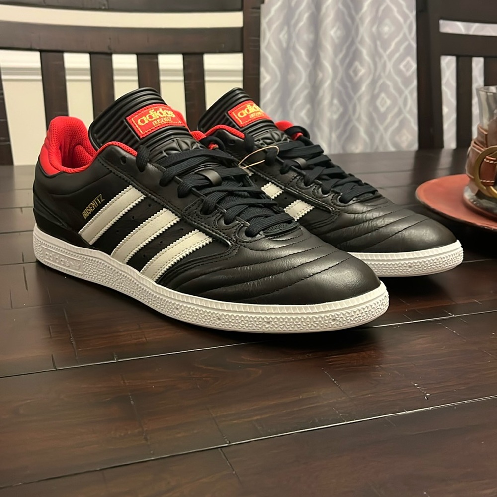 Adidas Busenitz Skateboarding Shoes Sneakers new IF4620 Black red Mens Size 12